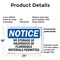 Signmission No Storage Of Hazardous Or Flammable Materials OSHA Notice Sign, Plastic, 24in W x 18in L, 2PK OS-2PACK-NS-P-1824-L-14861 - alternate 7